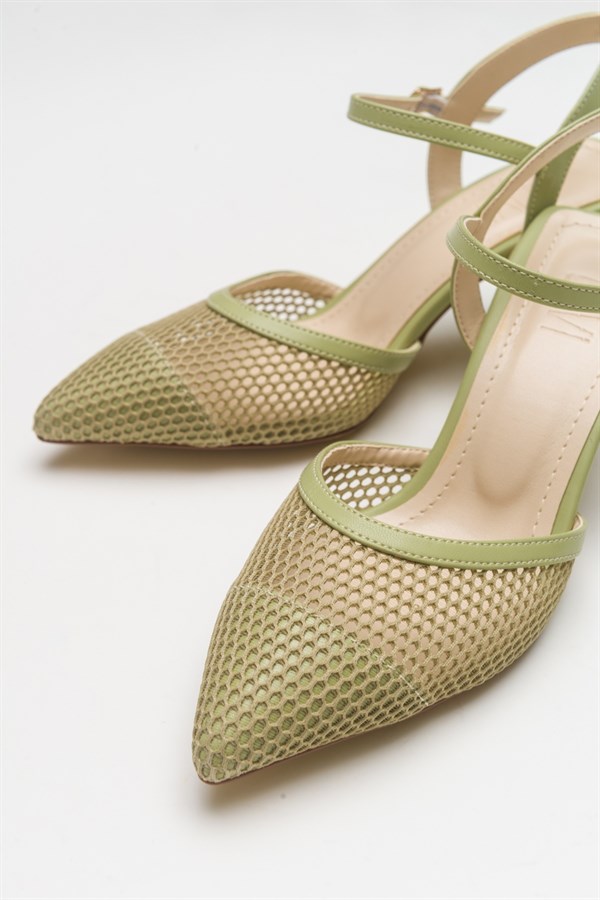 71-6205-4-ACIK YESILCHIC Açık Yeşil Kadın Topuklu Ayakkabı