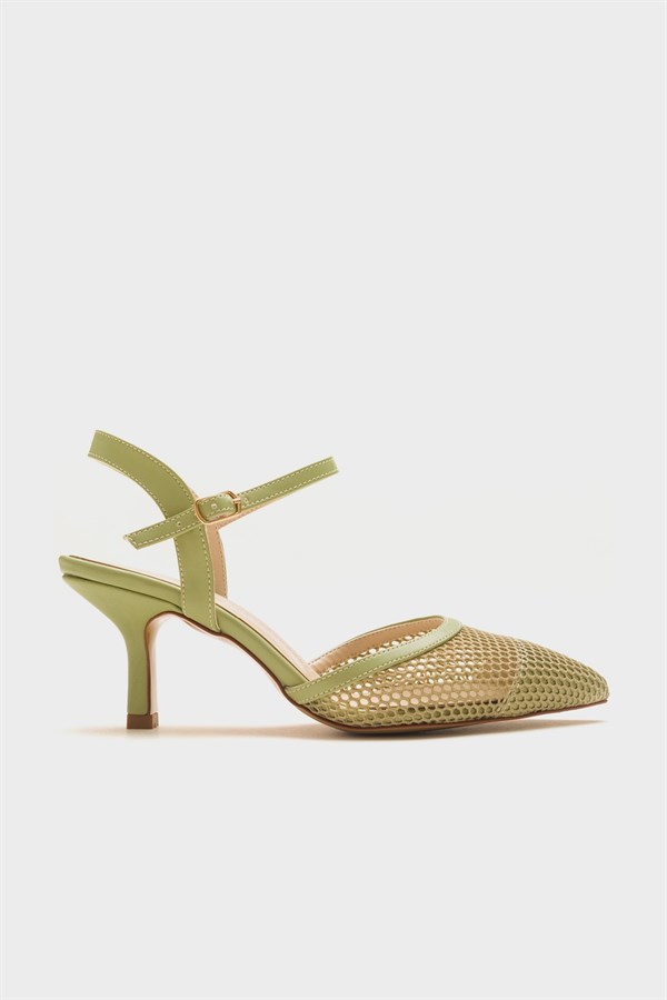 71-6205-4-ACIK YESILCHIC Açık Yeşil Kadın Topuklu Ayakkabı