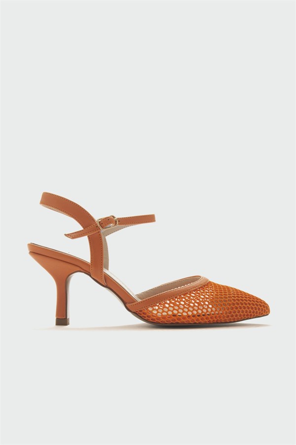 71-6205-6-TURUNCUCHIC Turuncu Kadın Topuklu Ayakkabı