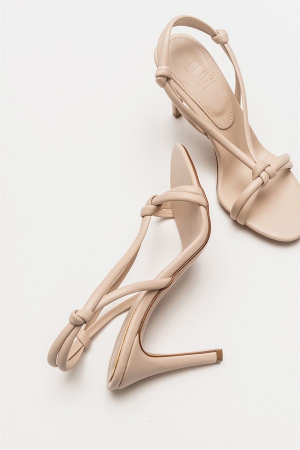 71-6061-2-BEJFRIDA Bej Kadın Topuklu Ayakkabı