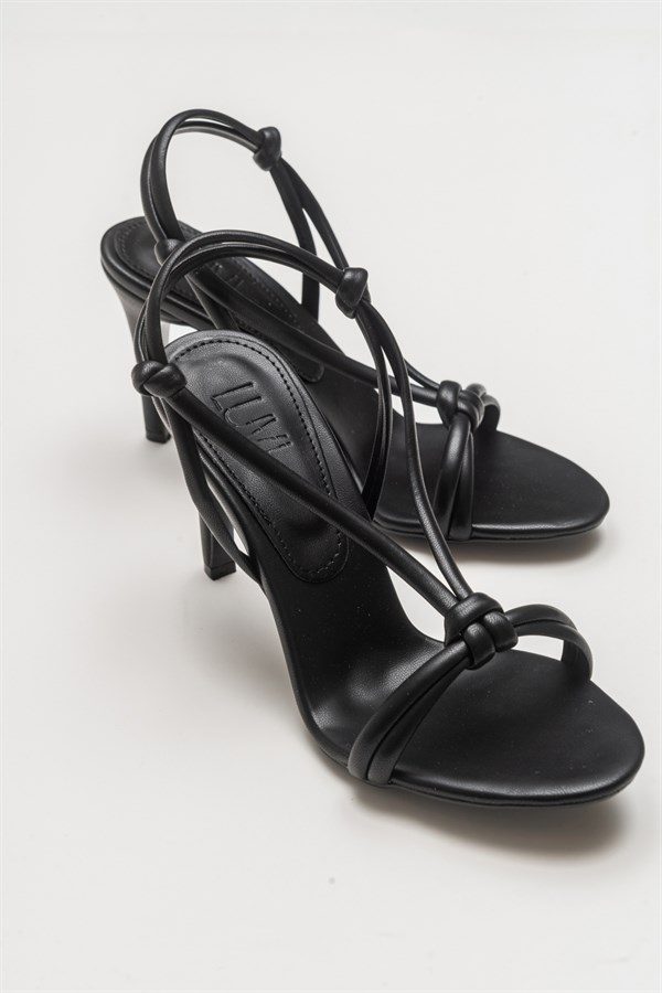 71-6061-4-SIYAHFRIDA Siyah Kadın Topuklu Ayakkabı