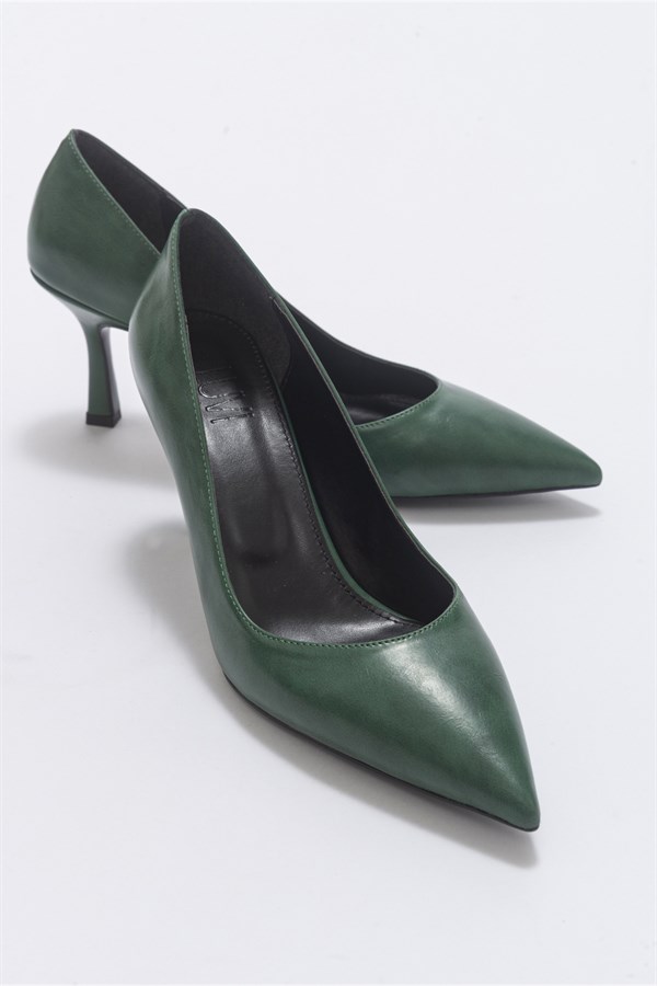 71-5700-7-YESIL CILTHECTOR Yeşil Cilt Kadın Topuklu Ayakkabı