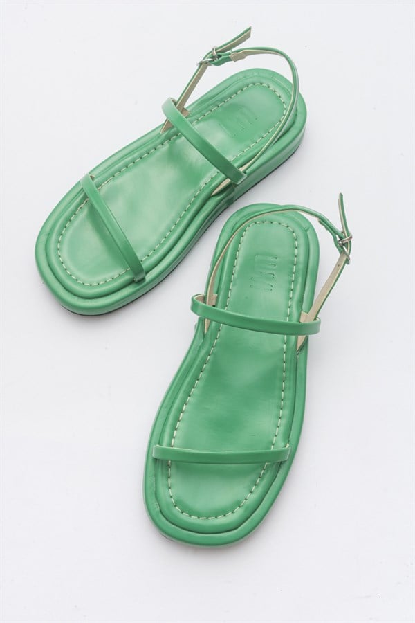 51-380-5-YESILLANA Yeşil Kadın Sandalet