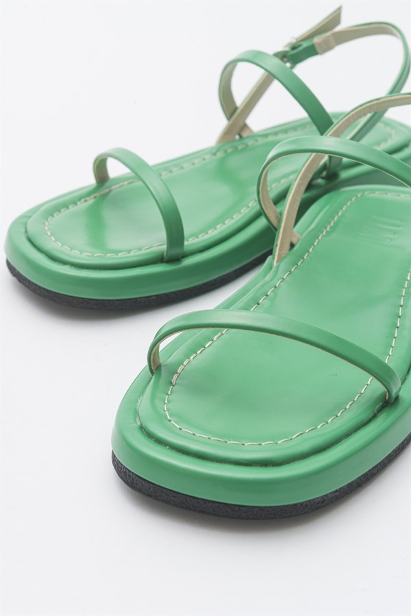 51-380-5-YESILLANA Yeşil Kadın Sandalet