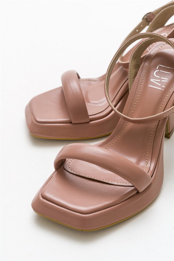 124-3901-2-SOMON CILTLIYA Somon Cilt Kadın Topuklu Ayakkabı