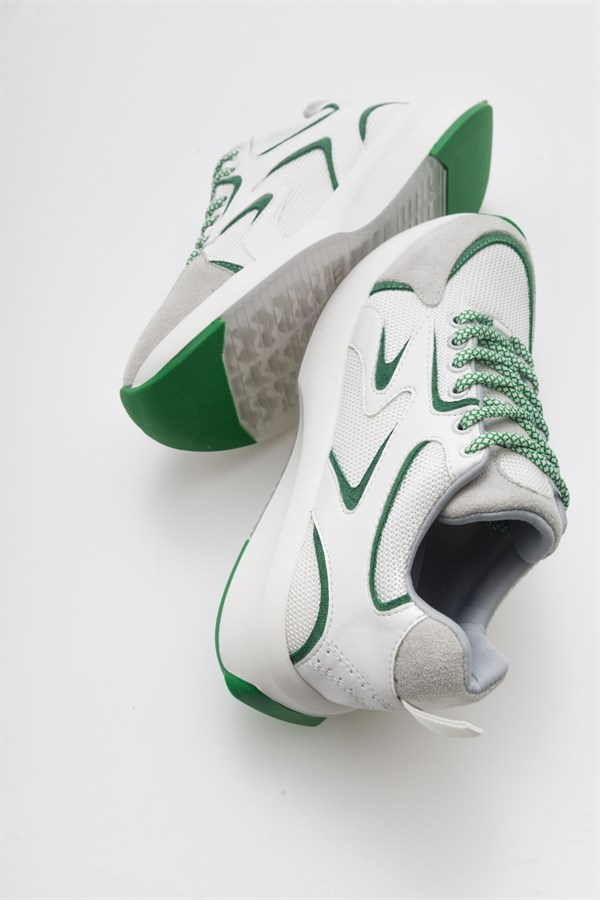 98-68129-4-BEYAZ/YESILMALTA Beyaz Yeşil Kadın Spor Ayakkabı