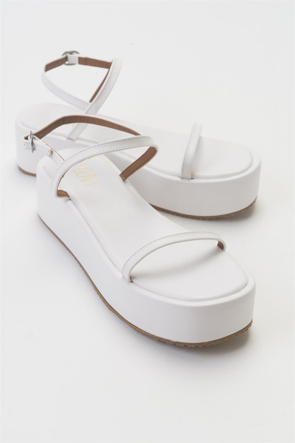 170-C1-4-BEYAZ CILTNİKS Beyaz Cilt Kadın Sandalet