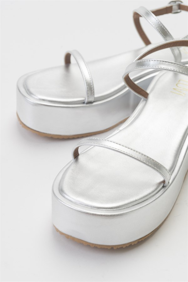 170-C1-1-GUMUS CILTNİKS Gümüş Cilt Kadın Sandalet