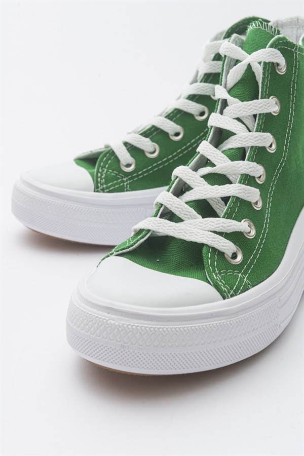 114-170-7-YESIL KETENPATRA Yeşil Keten Kadın Spor Ayakkabı