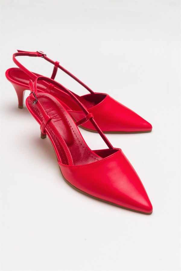 144-245-6-KIRMIZITAUS Kırmızı Kadın Topuklu Ayakkabı