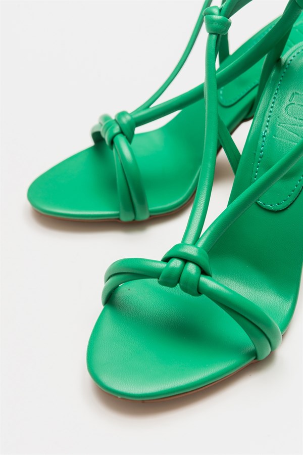 71-6061-5-YESILFRIDA Yeşil Kadın Topuklu Ayakkabı
